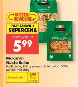 Biedronka Makaron Gusto Bello pappardelle a nido oferta