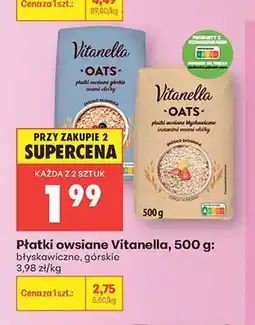 Biedronka Płatki owsiane Vitanella błyskawiczne oferta
