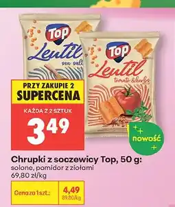 Biedronka Chrupki z soczewicy Top solone oferta