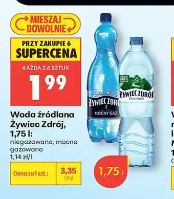 Woda źródlana niegazowana Żywiec Zdrój