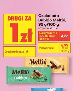 Biedronka Czekolada Bubblo Meltié oferta