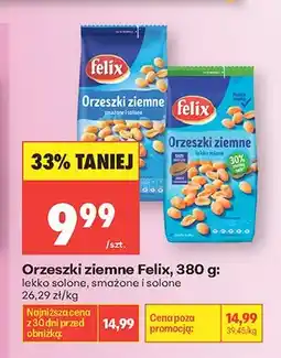 Biedronka Orzeszki ziemne Felix lekko solone oferta