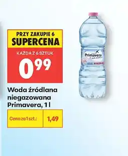 Biedronka Woda źródlana niegazowana Primavera oferta
