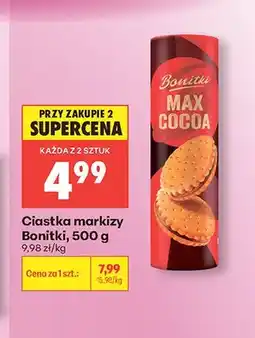 Biedronka Ciastka markizy Bonitki MAX COCOA oferta