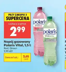 Biedronka Napój gazowany Polaris Vital Green oferta