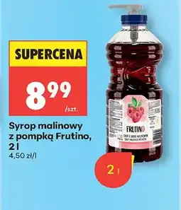 Biedronka Syrop malinowy z pompką Frutino oferta
