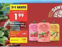 Biedronka Mus owocowy Dawtona maliny jabłka oferta