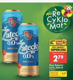 Biedronka Piwo bezalkoholowe Žatecký 0,0% oferta