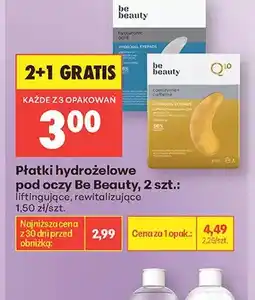 Biedronka Płatki hydrożelowe pod oczy Be Beauty liftingujące oferta