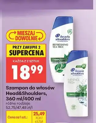 Biedronka Szampon do włosów Head&Shoulders Refreshing Tea Tree oferta