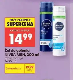 Biedronka Żel do golenia NIVEA MEN oferta