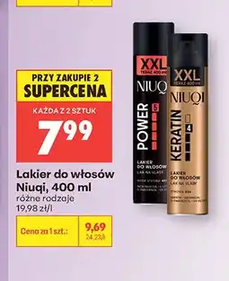 Biedronka Lakier do włosów Niuqi Keratin oferta