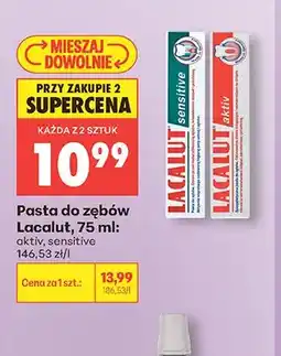 Biedronka Pasta do zębów Lacalut sensitive oferta