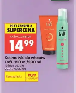 Biedronka Żel do włosów Taft Maxx Power oferta