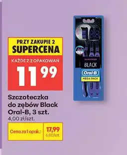 Biedronka Szczoteczka do zębów Black Oral-B 3-pak oferta