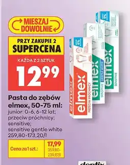 Biedronka Pasta do zębów elmex junior: 0-6 lat oferta