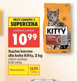 Biedronka Sucha karma dla kota Kitty z wołowiną i warzywami oferta