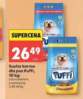 Biedronka Sucha karma dla psa Puffi z kurczakiem oferta