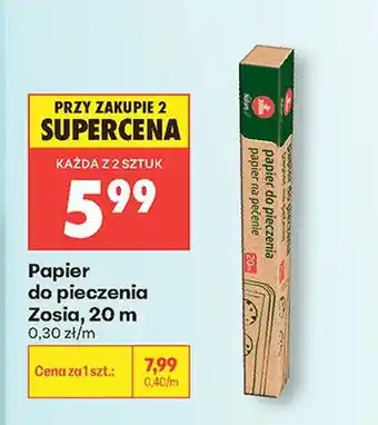 Biedronka Papier do pieczenia Zosia oferta