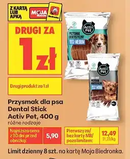 Biedronka Przysmak dla psa Dental Stick Activ Pet oferta