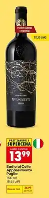 Biedronka Wino Badia al Colle Appassimento Puglia półwytrawne czerwone oferta