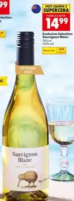 Biedronka Wino Exclusive Selection Sauvignon Blanc wytrawne białe oferta