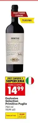Biedronka Wino Exclusive Selection Primitivo Puglia oferta