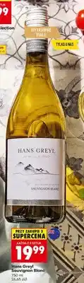 Biedronka Wino Hans Greyl Sauvignon Blanc wytrawne białe oferta