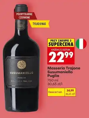 Biedronka Wino Masseria Trajone Susumaniello Puglia oferta