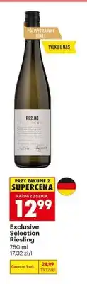 Biedronka Wino Exclusive Selection Riesling oferta
