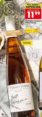 Biedronka Wino Exclusive Selection Vinho Verde półwytrawne białe oferta
