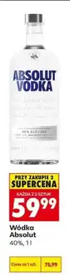 Biedronka Wódka Absolut 40% oferta