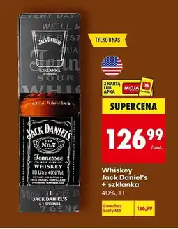 Biedronka Whiskey Jack Daniel's + szklanka 40% oferta