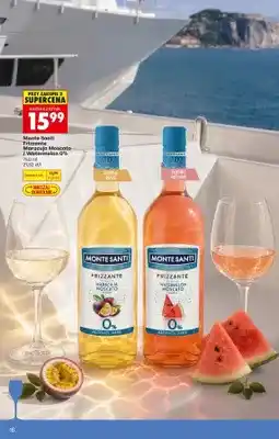 Biedronka Wino bezalkoholowe Monte Santi Frizzante Maracuja Moscato 0% oferta