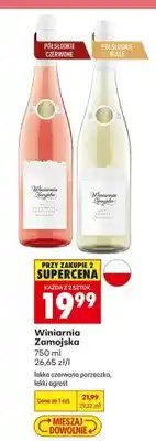 Biedronka Wino Winiarnia Zamojska lekka czerwona porzeczka oferta