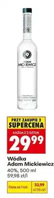 Biedronka Wódka Adam Mickiewicz 40% oferta