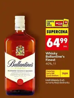 Biedronka Whisky Ballantine's Finest 40% oferta