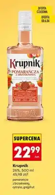 Biedronka Likier Krupnik pomarańcza z brzoskwinią 26% oferta