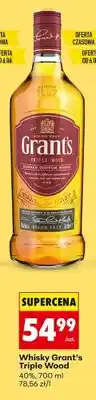 Biedronka Whisky Grant's Triple Wood 40% oferta