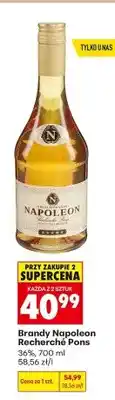 Biedronka Brandy Napoleon Recherché Pons 36% oferta