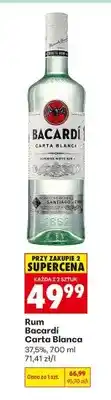 Biedronka Rum Bacardí Carta Blanca 37,5% oferta