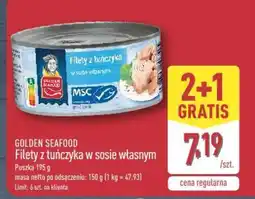 ALDI Golden seafood Filety z tuńczyka w sosie własnym oferta