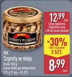 ALDI Mk Szproty w oleju oferta