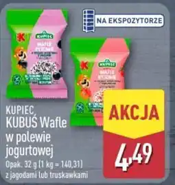 ALDI Kupiec kubuś Wafle w polewie jogurtowej oferta