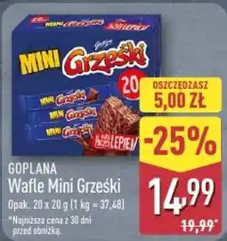 ALDI Goplana Wafle Mini Grześki oferta