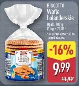 ALDI Biscotto Wafle holenderskie oferta