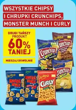 ALDI Lorenz Wszystkie chipsy i chrupki Crunchips, Monster Munch i Curly oferta