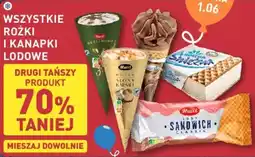 ALDI Mucci Wszystkie rożki i kanapki lodowe oferta