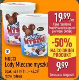 ALDI Mucci Lody Mleczne myszki oferta