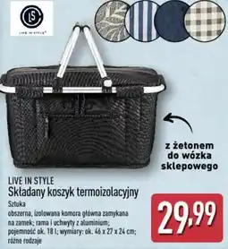 ALDI Live in style Składany koszyk termoizolacyjny oferta